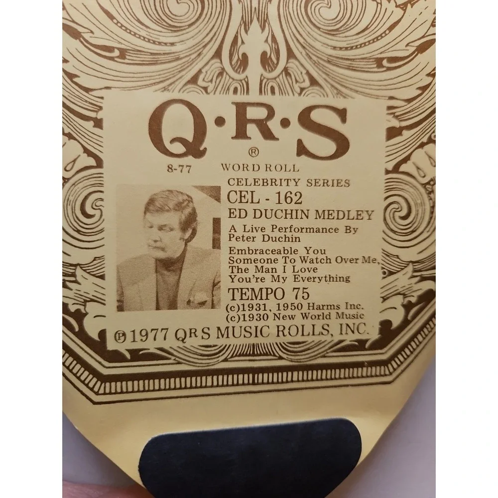 QRS Celebrity Series CEL 162 / Eddie Duchin Medley